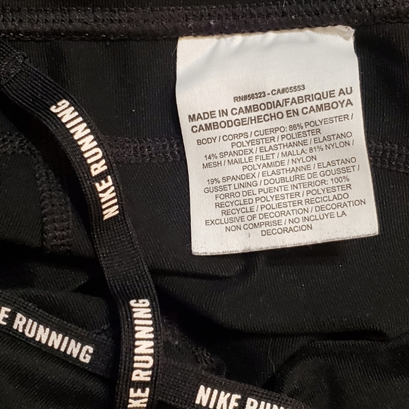 Nike Women's Black‎ Epic Run Crop Tight Leggings Small - Picture 6 of 6
